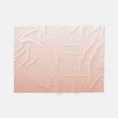 lentespastel kleur zwarte peach ombre stoffige roz fleece deken (Voorkant (Horizontaal))