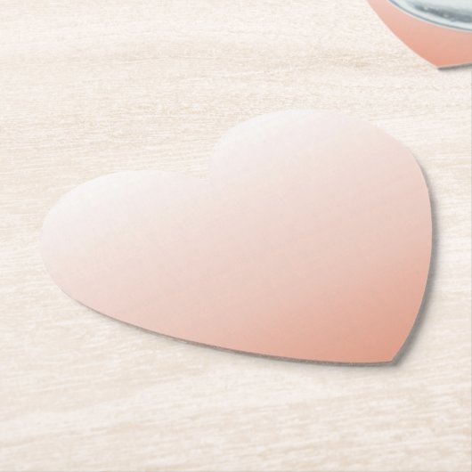 lentespastel kleur zwarte peach ombre stoffige roz kartonnen onderzetters (Gekanteld)