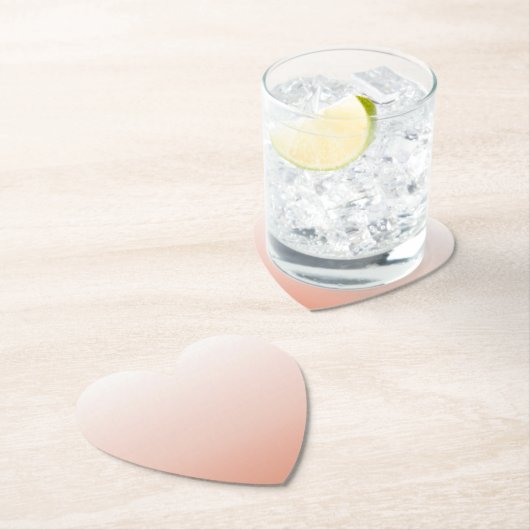 lentespastel kleur zwarte peach ombre stoffige roz kartonnen onderzetters (Insitu)