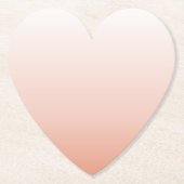 lentespastel kleur zwarte peach ombre stoffige roz kartonnen onderzetters (Voorkant)