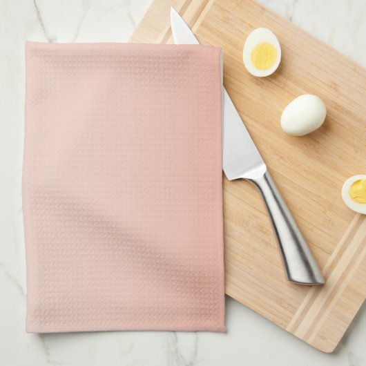 lentespastel kleur zwarte peach ombre stoffige roz theedoek (Quarter Fold)