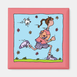 lentespronger (vrouw) magneet