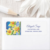 Lentestvrij Geel Daffodil en Sunshine Address Etiket (Insitu)