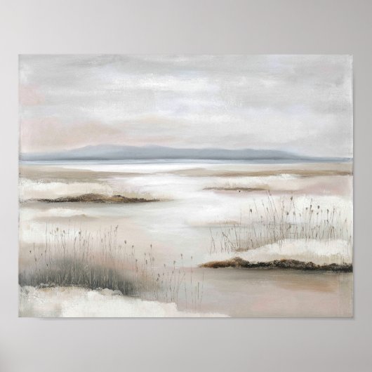 Lentetauw moeras #1 – Serene landschap Poster (Voorkant)