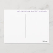  lenteteelt Oranje Paars Briefkaart (Achterkant)