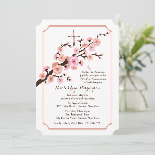 Lenteteken Uitnodiging (Staand voorkant)