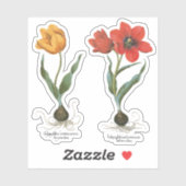  lentetelbloemen van Basilius Besler Sticker (Vel)