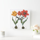  lentetelbloemen van Basilius Besler Vierkante Klok (Huis)