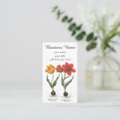  lentetelbloemen van Basilius Besler Visitekaartje (Staand voorkant)