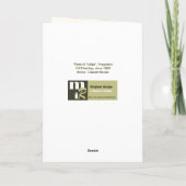 Lentetelers. Fine Art Easter - aangepaste Kaart (Achterkant)