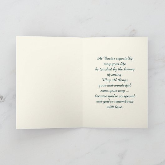 Lentetelers. Fine Art Easter - aangepaste Kaart (Binnen)