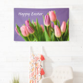 Lentetels, Happy Easter, binnenshuis decorteren Spandoek (Insitu)