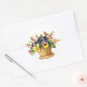 Lentetempel Ronde Sticker (Envelop)