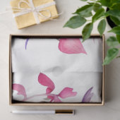 Lentetende vogels en bleekgekleurde bloemen tissuepapier (Geschenk)