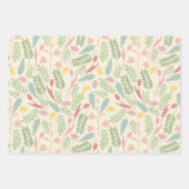 Lentethema 3 bloempatronen inpakpapier vel (Voorkant 3)