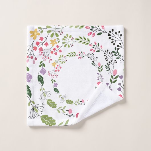 Lentetijd Bloemen Bad Handdoek (Wasdoekje)