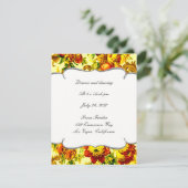 Lentetijd Bruiloftsreceptiekaart Kaart (Staand voorkant)