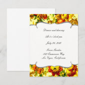 Lentetijd Bruiloftsreceptiekaart Kaart (Voorkant / Achterkant)