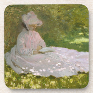 Lentetijd, Impressionistisch Portret, Claude Monet Bier Onderzetter