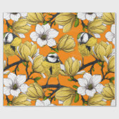 Lentetijd in geel cadeaupapier (Vlak)