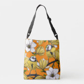 Lentetijd in geel crossbody tas (Achterkant)