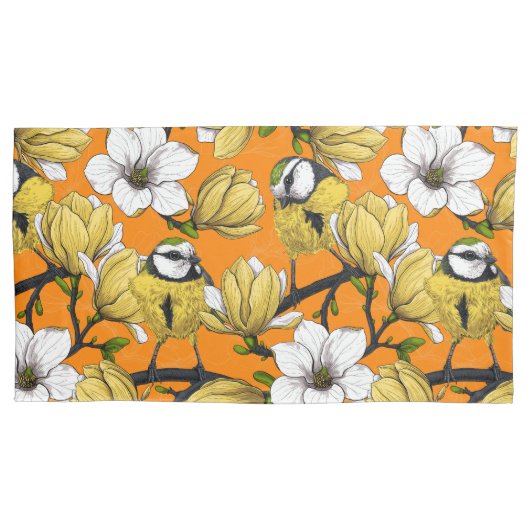 Lentetijd in geel kussensloop (Voorkant-Links)