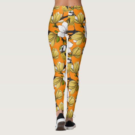 Lentetijd in geel leggings (Achterkant)