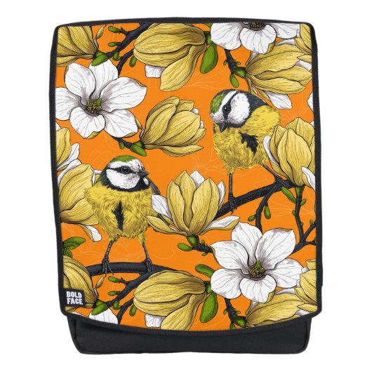 Lentetijd in geel rugtassen (Voorkant)