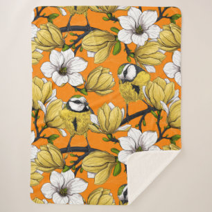 Lentetijd in geel sherpa deken