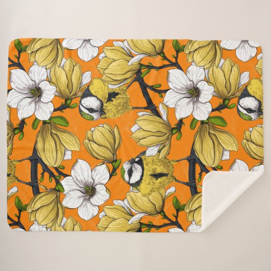 Lentetijd in geel sherpa deken (Voorkant (horizontaal))