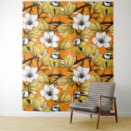 Lentetijd in geel wandkleed (In situ)