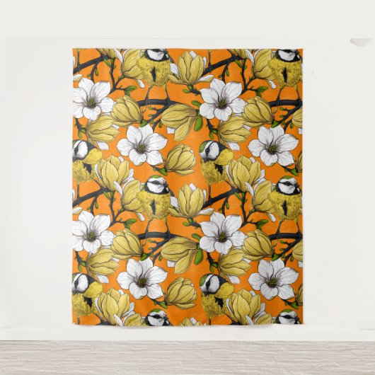 Lentetijd in geel wandkleed (Voorkant)