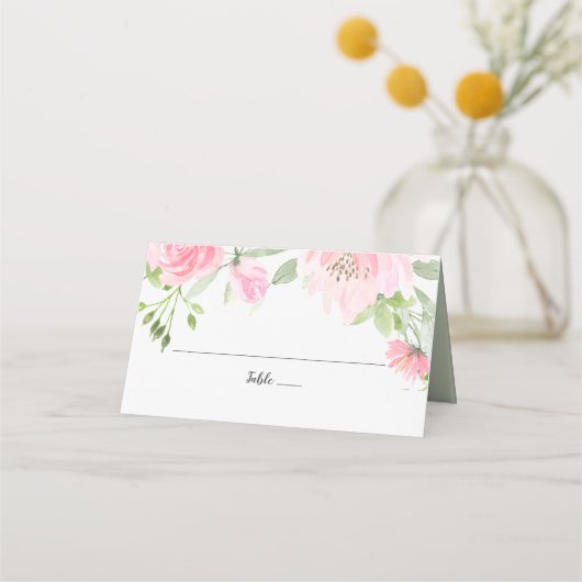 Lentetijgerbloem Huwelijks Plaatskaart Plaatskaartje (Voorkant)