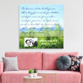 Lentetonen WEDDING Vows Display Canvas Afdruk (Insitu (Woonkamer))