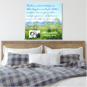 Lentetonen WEDDING Vows Display Canvas Afdruk (Insitu (Slaapkamer))