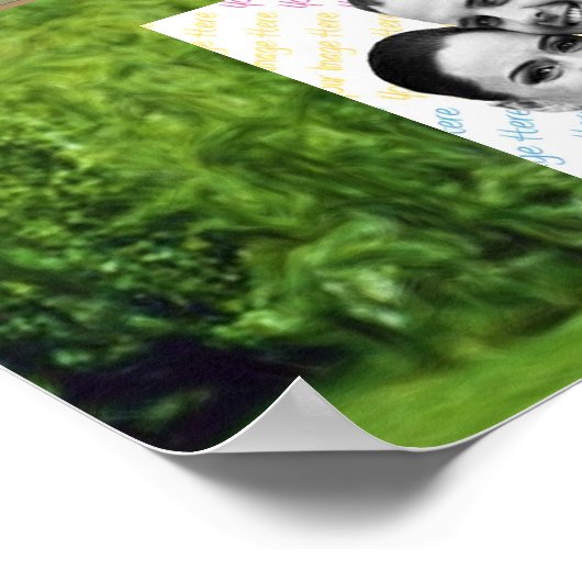 Lentetonen WEDDING Vows Display Poster (Hoek)