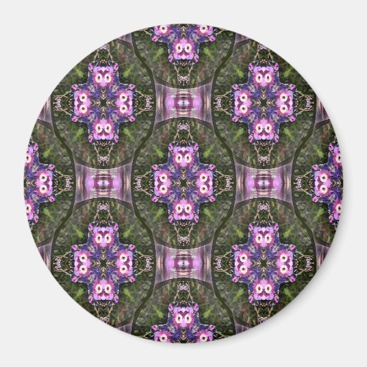 Lentetop bloemen.... magneet (Voorkant)