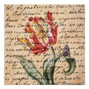 Lentetuig en handschrift perfect poster