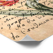 Lentetuig en handschrift poster (Hoek)