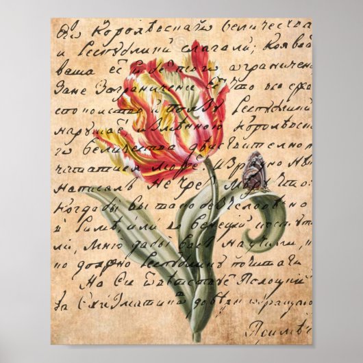 Lentetuig en handschrift poster (Voorkant)