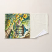Lentetuin Aquarel Narcissen Bad Handdoek (Handdoek)