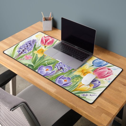 Lentetuin Aquarel Tulpen & Narcissen Bureaumat (Kantoor 2)
