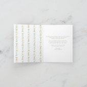 Lentetuin babyshower dankkaart bedankkaart (Binnen)