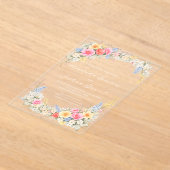 Lentetuin Bloem Bruiloft Uitnodiging (Laagn)