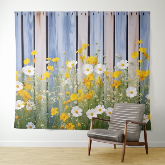 Lentetuin Bloemen Feest Achtergrond Muurkunst Wandkleed (In Situ (horizontaal))