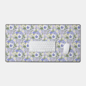Lentetuin bloemen op lavendel bureaumat (Keyboard & Muis)
