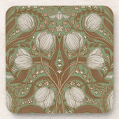 Lentetuin bloemen op salie bier onderzetter (Voorkant)