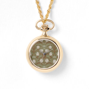 Lentetuin bloemen op salie horloge