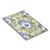 Lentetuin bloemen op salie notitieboek (Rechterzijde)