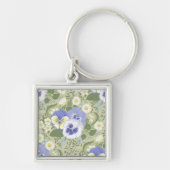 Lentetuin bloemen op salie sleutelhanger (Voorkant)